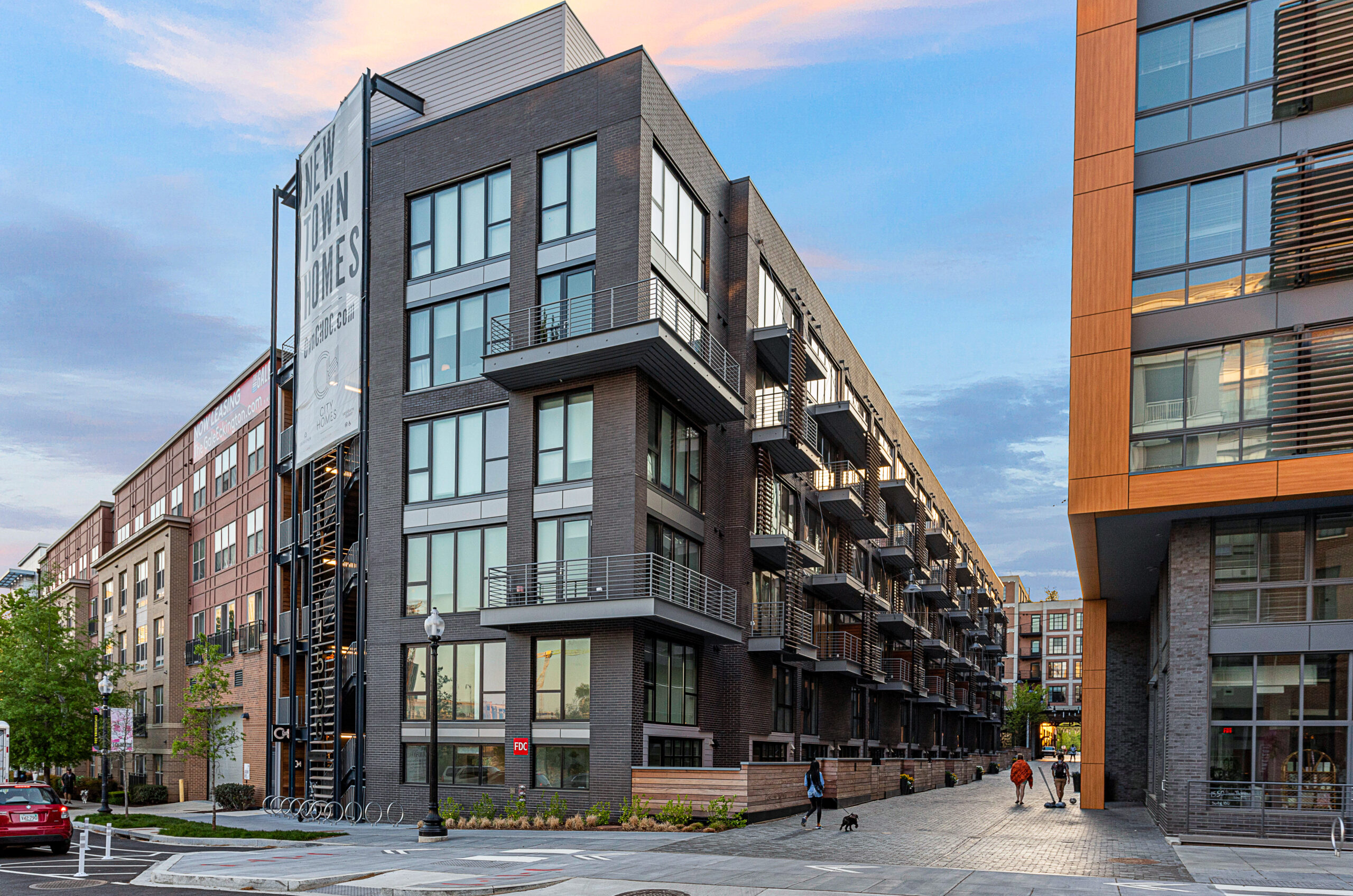 City Homes building exterior in Eckington Washington, DC